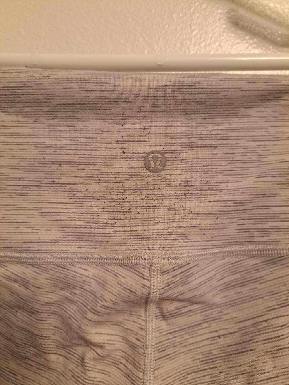 Lululemon Wunder Under high-rise leggings in a light heathered gray. - Picture 3 of 8